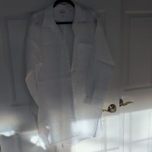 LOFT Linen White Swim Coverup. Brand New, never worn
